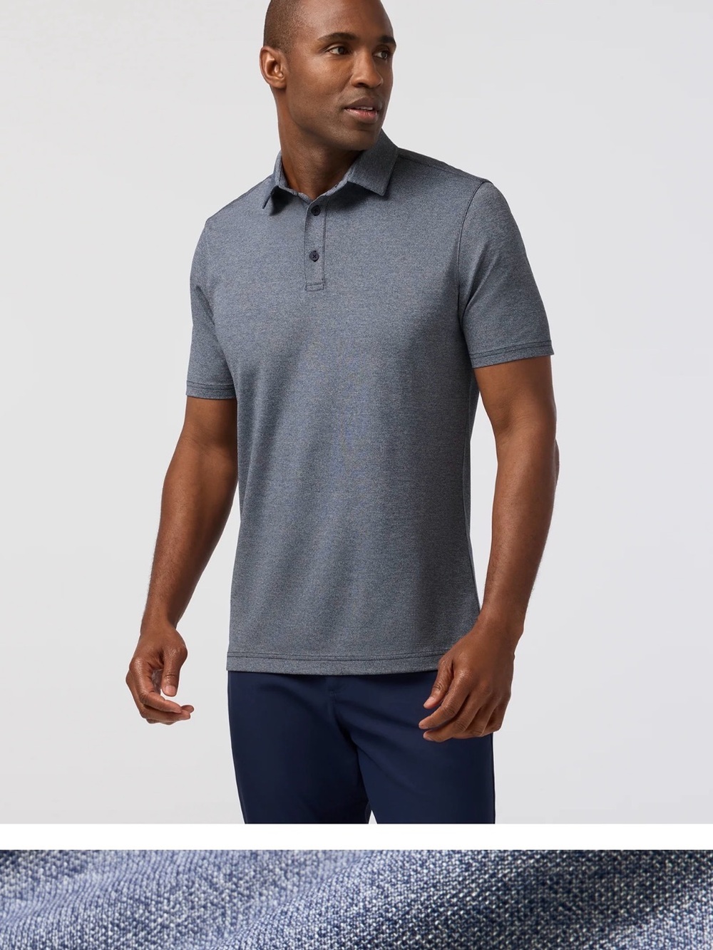 Mizzen+Main Men's Harper Polo - XL - Navy Heather